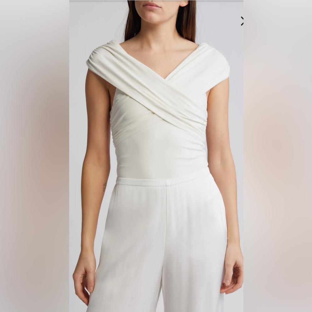 Rue 107 Draped Bodysuit - Picture 2 of 9